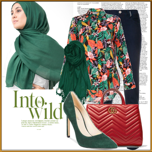 Hijab: Tropical Green