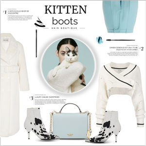 COZY TEDDY BEAR COAT & ANKLE BOOTS & SWEATER