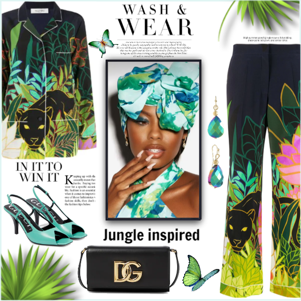 Jungle inspired pajama style