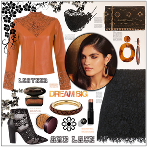 Lace and leather