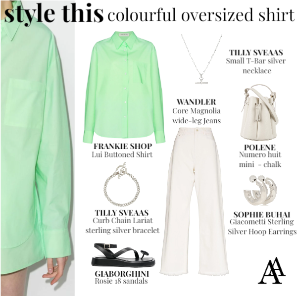STYLE THIS: colourful oversized shirt