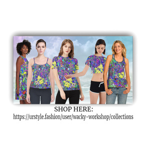 Vibrant Tops by The Wacky Workshop