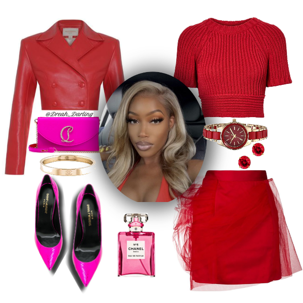 Desiree (PINK & RED) - Fashion look - URSTYLE