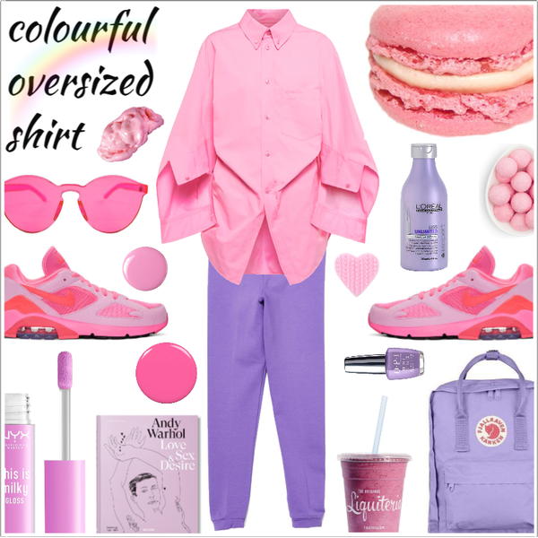 group contest: colourful oversized shirt