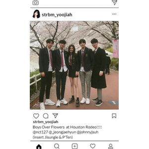 Yujia's Instagram Update with Johnny, Doyoung, Jungwoo & Jaehyun (NCT 127)