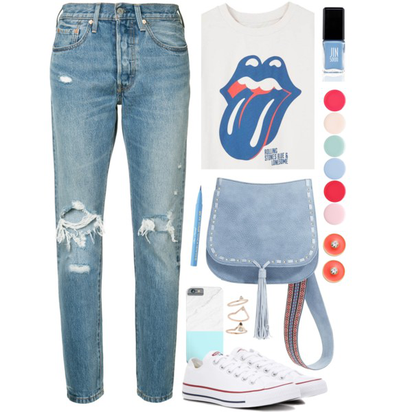 Blue Jeans denim bag outfit