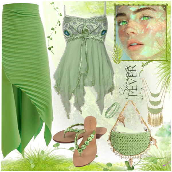 Spring Green Fashion - Fashion look - URSTYLE