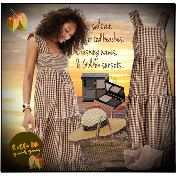 Gingham Dress in Brown! Fashion look URSTYLE