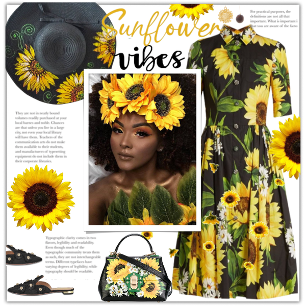 Sunflower Vibes - Fashion look - URSTYLE