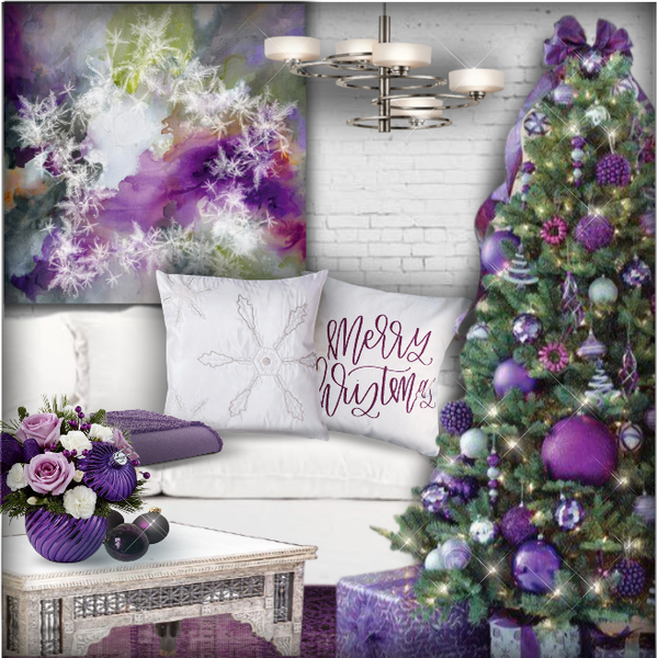 Purple & White Christmas